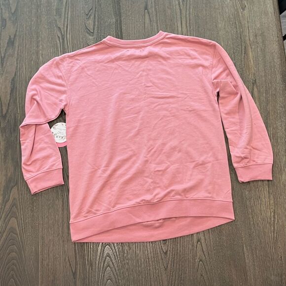 NWT Love Circle Maternity Bubblegum Pink Sweatshirt Size S - Picture 10 of 11